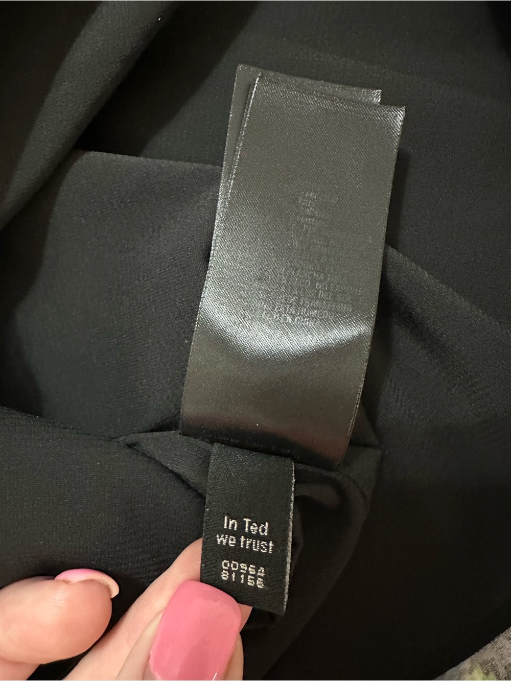 TED BAKER ZABRINA LOVEBIRDS RUFFLE BLOUSE BLACK SHEER CHIFFON SIZE 1 - Picture 8 of 12